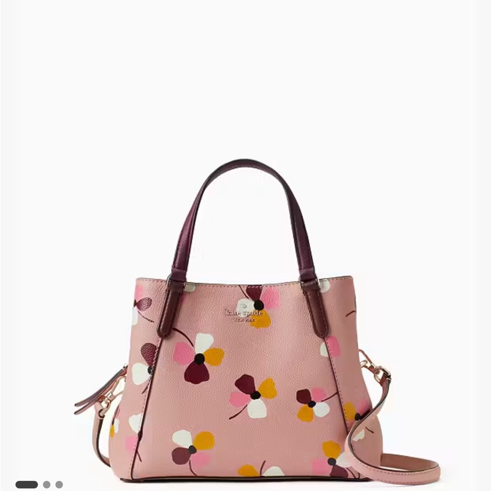Kate Spade Jackson Dusk Buds Medium Triple Compartment Satchel